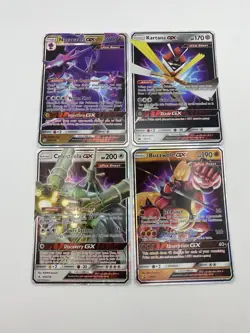 Pokemon Ultra Beasts, Kartana GX, Naganadel GX, Buzzwole GX, Pokemon Cards - Image 1