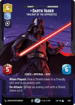 Darth Vader Twilight of the Apprentice (Prestige Foil) (Star Wars Unlimited) - Image 1