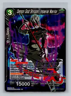 Dragon Ball Super Card Game Ultimate Squad #BT17-123 R Demon God Shroom Foil - Image 1