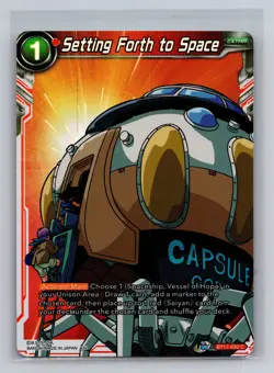 Dragon Ball Super Card Game Ultimate Squad #BT17-030 Setting Forth Foil - Image 1