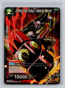 Dragon Ball Super Card Game Ultimate Squad #BT17-118 Demon God Gravy Foil - Image 1