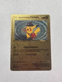 Ultra Rare Gold Foil Display Card Special Delivery Pikachu - Mint/NM - Image 1