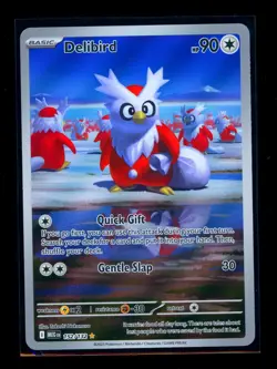 Pokemon TCG Mega Evolution Delibird 152/132 Illustration Rare Card English NM - Image 1