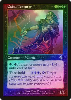 Cabal Torturer FOIL Torment NM Black Common MAGIC THE GATHERING CARD ABUGames - Image 1