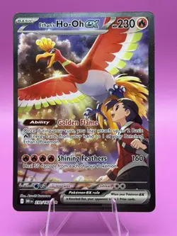 Pokemon TCG Ethan's Ho-Oh EX Card 230/182 Sir Destined Rivals English Edition - Image 1