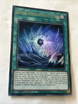 Divine Domain Baatistina DUNE-EN090 1st Edition Yugioh Card - Image 3