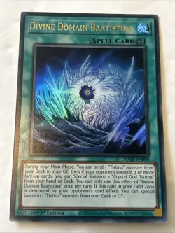 Divine Domain Baatistina DUNE-EN090 1st Edition Yugioh Card - Image 4