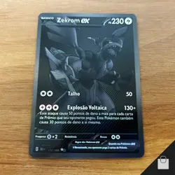 Zekrom EX 172/086 Sv: Black Bolt Full Art Holo Pokemon Brazilian Card Rare NM - Image 1