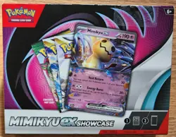 Pokemon TCG Mimikyu EX Showcase Box Promo Card 3 Booster Pack - New - Image 2