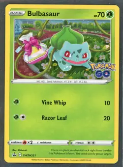 Pokemon Cards - Bulbasaur SWSH231 Go - Promo - eBay Live 10th Oct 8pm - Image 1