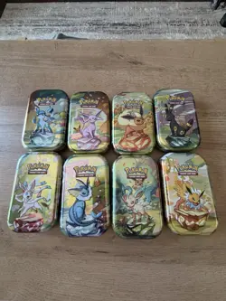 Pokemon Prismatic evolutions Costco Bundle TINS AND ART ONLY NO CARDS - 8 SET - Image 1