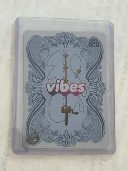 2025 VIBES TCG PROMO CARDS NYCC #51 Arches Pudgy Penguins GOLD FOIL #'d 31/60 - Image 2