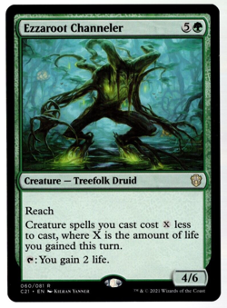 Ezzaroot Channeler 060/081 Non Foil Rare Commander 2021 MTG Near Mint - Image 1