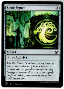 Simic Signet 262 Non Foil Common Commander 2021 MTG Near Mint - Image 1