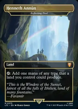 1x Henneth Annun (Reflecting Pool) (373) ~~ Borderless - Foil NM-Mint, English U - Image 1