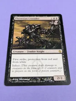 MTG Magic: Mirrodin Besieged: Phyrexian Crusader #50/155 Rare - LP - Image 1