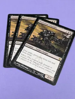 MTG Magic: Mirrodin Besieged: Phyrexian Crusader #50/155 Rare - LP - Image 3