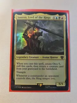 MtG Lord of the Rings: Commander Deck The Hosts of Mordor Opened & Sleeved W.box - Image 2