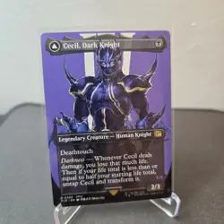 MTG Cecil, Dark Knight 380 Borderless Regular Rare Final Fantasy FIN - Image 1