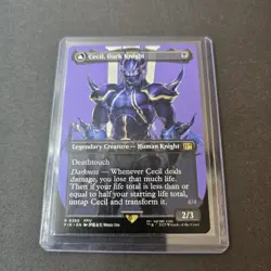 MTG Cecil, Dark Knight 380 Borderless Regular Rare Final Fantasy FIN - Image 2