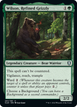 Near Mint, English - 2 x MTG Wilson, Refined Grizzly - Foil Commander Legends: B - Image 1