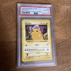 1999 Pokemon TCG Pikachu RED CHEEKS Shadowless Base Set #58/102 - PSA 6 - Image 3