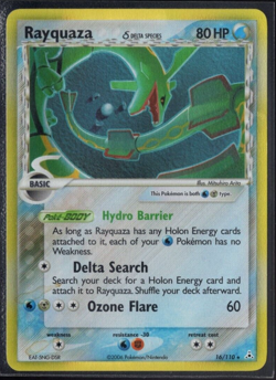 Rayquaza 16/110 Holographic Rare EX Holon Phantoms Pokemon TCG Played Condition - Image 1