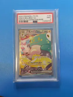 2025 POKEMON JOURNEY TOGETHER SPECIAL ILLUSTRATION RARE IONOS BELLIBOLT EX PSA 9 - Image 1