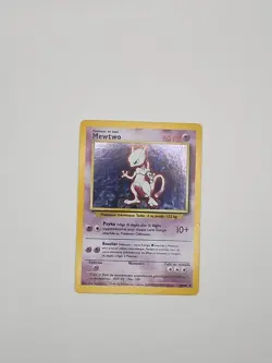 1999 Pokemon TCG Mewtwo Base Set 10/102 Holo Unlimited Holo Rare - Image 3