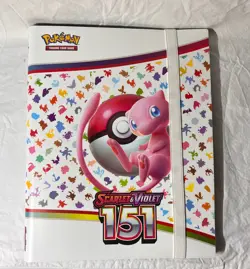 Pokemon Scarlet & Violet 151 - Mew Binder Collection -NEVER USED- BINDER ONLY - - Image 1