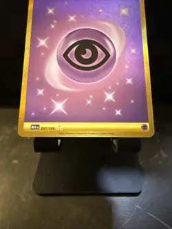 Pokemon Psychic Energy 207/165 MEW EN-151 Gold Hyper Rare Holo NM/M - Image 3