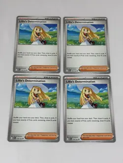 Lillie's Determination 119/132 - Playset Lot of 4 - Pokemon TCG: Mega Evolution - Image 1