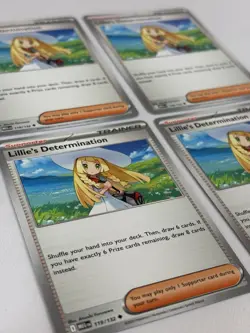 Lillie's Determination 119/132 - Playset Lot of 4 - Pokemon TCG: Mega Evolution - Image 2
