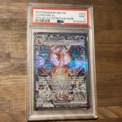 2023 Charizard EX Pokemon Obsidian Flame 223/197 Special Illustration Rare PSA 9 - Image 1
