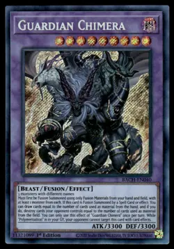 YuGiOh Battle of Chaos Guardian Chimera #BACH-EN040 NM - 1st Edition - Image 1