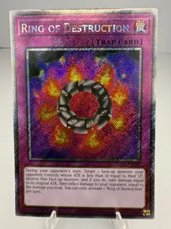 Ring of Destruction Platinum Secret Rare RA04-EN119 Yu-Gi-Oh! - Image 1