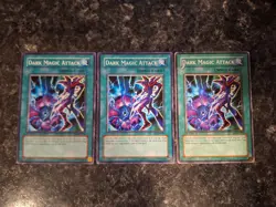 3X Dark Magic Attack SD6-EN026 - Yugioh Yu Gi Oh! Playset 1st Edition - Image 1