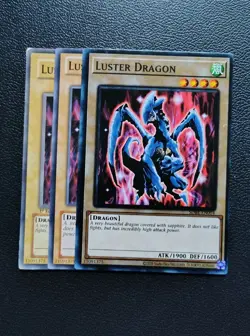 Yu-Gi-Oh - Luster Dragon 3X - Full Playset - Image 1
