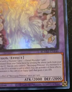 Necroquip Princess BLMM-EN146 1st Edition Ultra Rare Monster Mayhem Yu-Gi-Oh TCG - Image 5