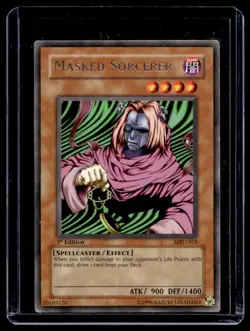 1996 Yu-Gi-Oh! 1st Edition Masked Sorcerer #MRD-019 - Image 1