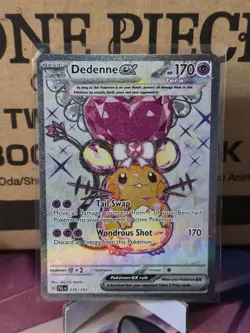 Dedenne EX 239/193 SV02: Paldea Evolved Full Art Holo Card NM Pokemon TCG - Image 1