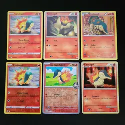 Pokemon Cyndaquil, Quilava, & Typglosion x13 Card Lot Bundle - Image 1