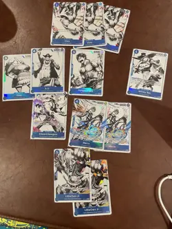 ONE PIECE St22 Parallel Card Lot Vista/ace/marco All Cards As Shown 12 Count - Image 1