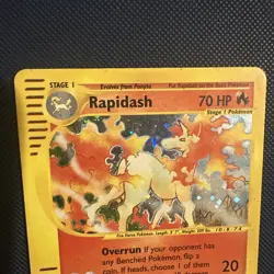 Pokemon TCG Rapidash Expedition Base Set Holo Card 26/165 Rare - Image 3