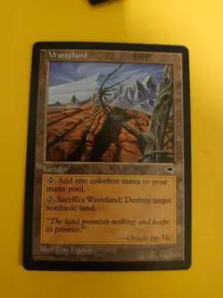 Wasteland Rare land Tempest. Old Vintage. Magic the Gathering Card. - Image 2
