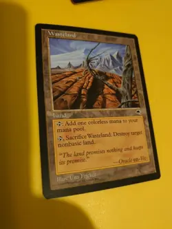 Wasteland Rare land Tempest. Old Vintage. Magic the Gathering Card. - Image 4