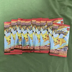 Pikachu 020/M-P McDonald's Promo 2025 Pokemon Card Pack *10 - Image 1