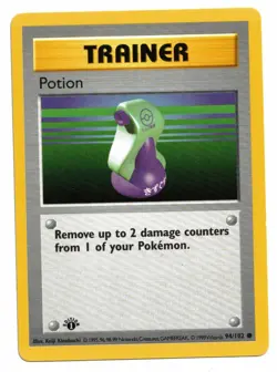 Pokemon Card: Potion 94/102 1st Edition Base Set Shadowless! EXC - Image 1