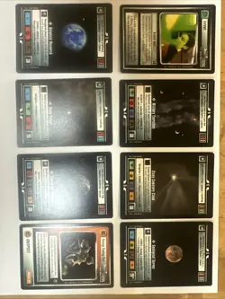 Star Trek CCG Starter Deck II 2000 Complete Eight-Card Near-Mint/NM Promo Set - Image 1