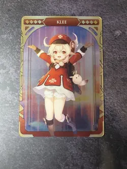 Bandai Genshin Impact Klee 12 Carddass Collectable Metallic Card - Image 1